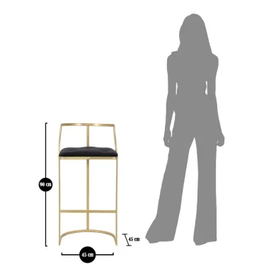 Sgabell Bar Istanbuł Ø 45 90 cm